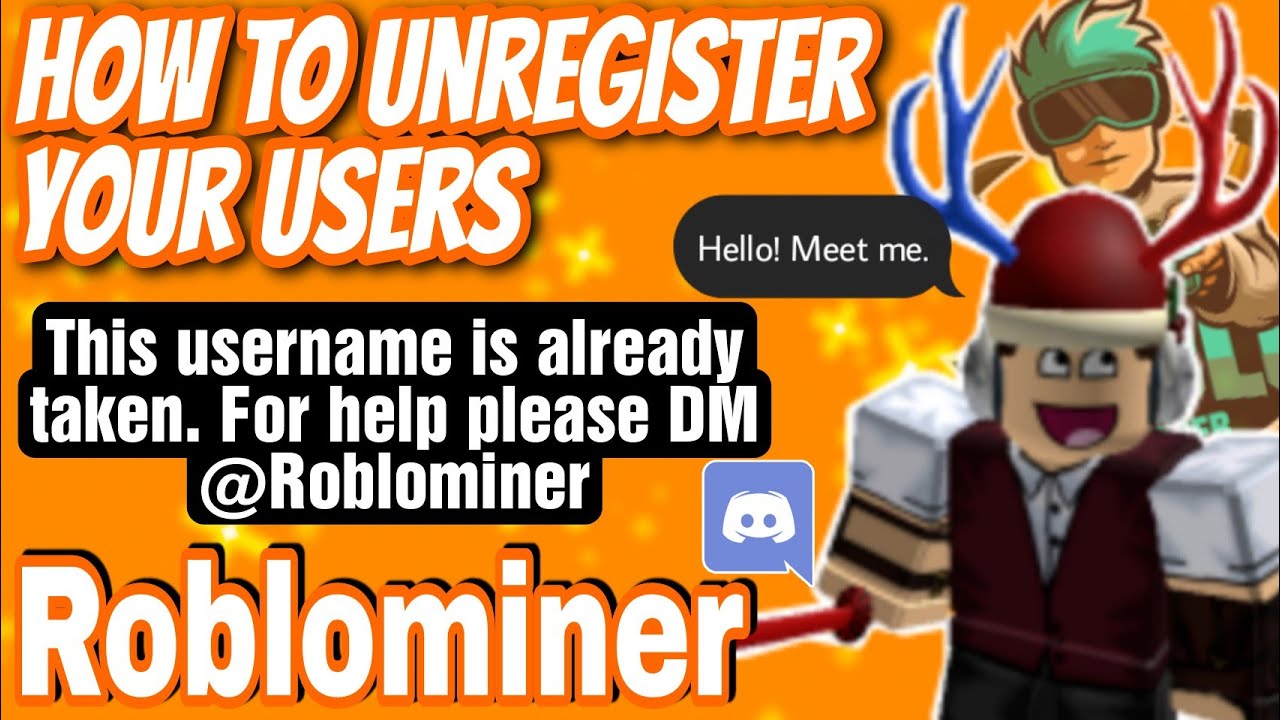 [Roblominer] How to unregister / reset your users on Roblominer server ...