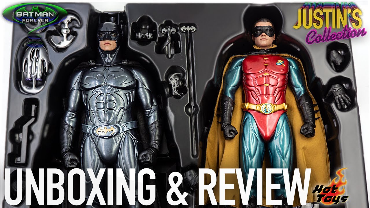 Hot Toys Batman Forever Sonar Suit Batman and Robin Unboxing & Review ...