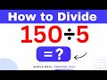 150÷5 Divide 150 by 5 (Long division Method)