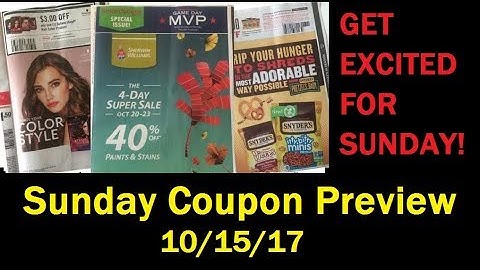 AMAZING Sunday Coupon Preview 10/15/17 SMARTSOURCE