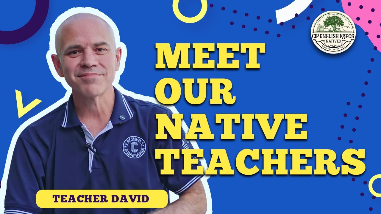 📢 Meet Our Native Teacher: T. David ! 🎥 - YouTube