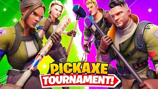 I Hosted a PICKAXE ONLY Tournament for $100 in Fortnite... (I FINALLY WON!)