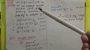 Complex Analysis_ CSIR-NET, June-2018 (Ques-33, 34, 35, 36), Study Material of CSIR UGC NET Maths