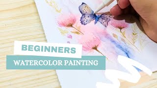 Watercolor Painting for Beginners | How to make loose  Watercolor #watercolorpainting