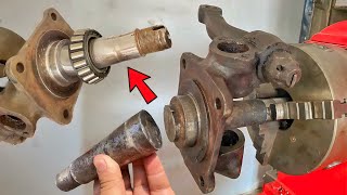 Repairing Broken Front Axle Spindle of heavy Duty Truck Trailer || My Talented Mechanic Repair it ||