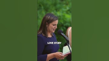 Officiant opens ceremony with the cutest line!