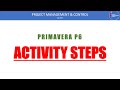 Activity Steps in Primavera