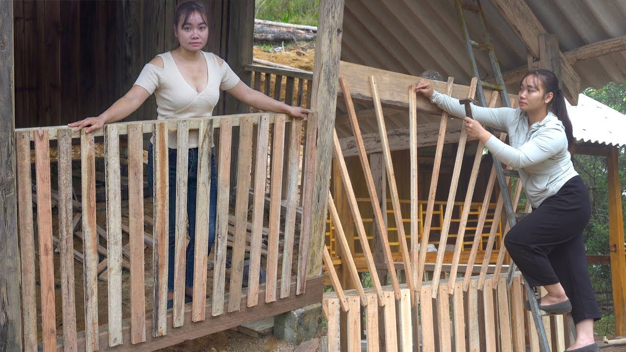 Single Mom Builds Log Cabin: Installing Interior Walls for the Kitchen ...