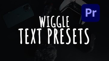 Free Wiggle Text Animation Presets for Adobe Premiere Pro.