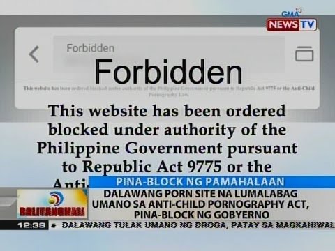 Dalawang porn site na lumalabag umano sa anti-child pornography act,  pina-block ng gobyerno