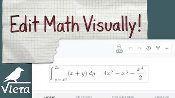 Editing Math LaTeX Visually - Vieta Space Demo