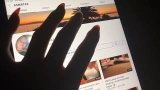 iPad 📱ASMR what’s on my iPad | Slow screen tapping + in the dark ASMR + typing