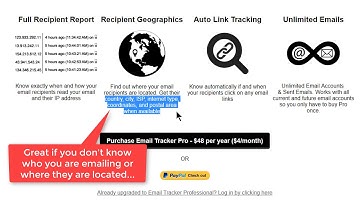 EMail tracking - who, what, when they opened your email or clicked links