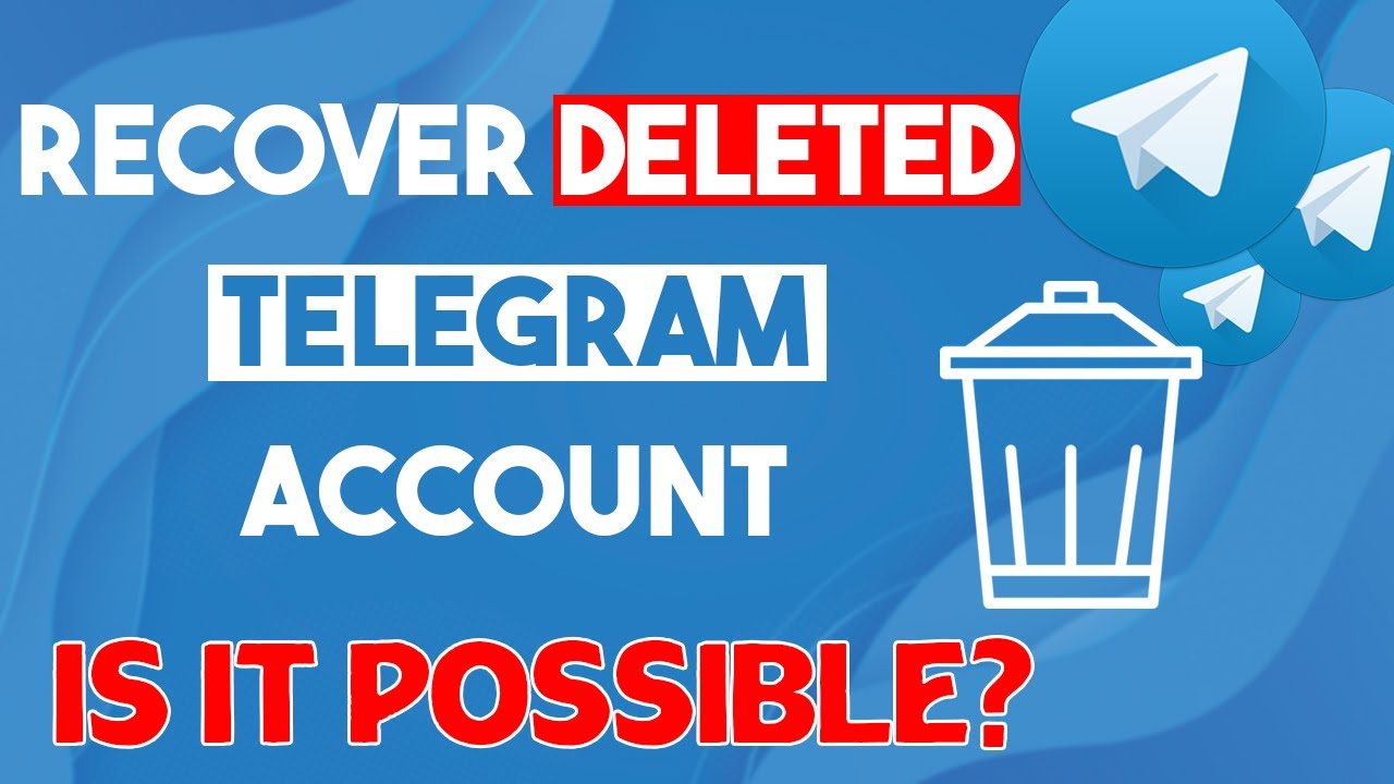 Recover telegram. Deleted account Telegram. Account deleted.