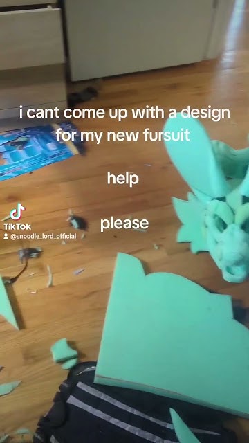 y'all should totally commission me so I can buy materials [#fursuit #