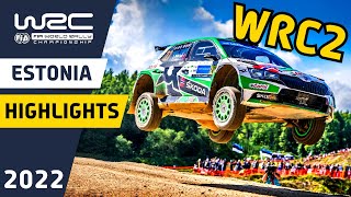 WRC Rally Highlights : WRC Rally Estonia 2022 : WRC2 Results and Final Day Rally Action