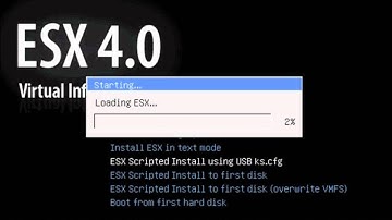 VMware vSphere CBT - Install ESX 4 From ks.cfg File That Is On A Web Server