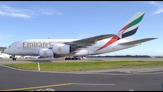 Auckland Airport Plane Spotting Including Emirates A380 Airbus Landing - 11 May 2024