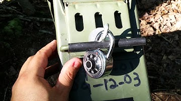 Putting locks on your ammo can with no drilling