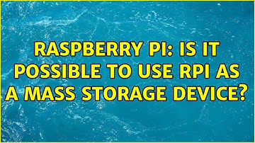 Raspberry Pi: Is it possible to use RPI as a mass storage device?