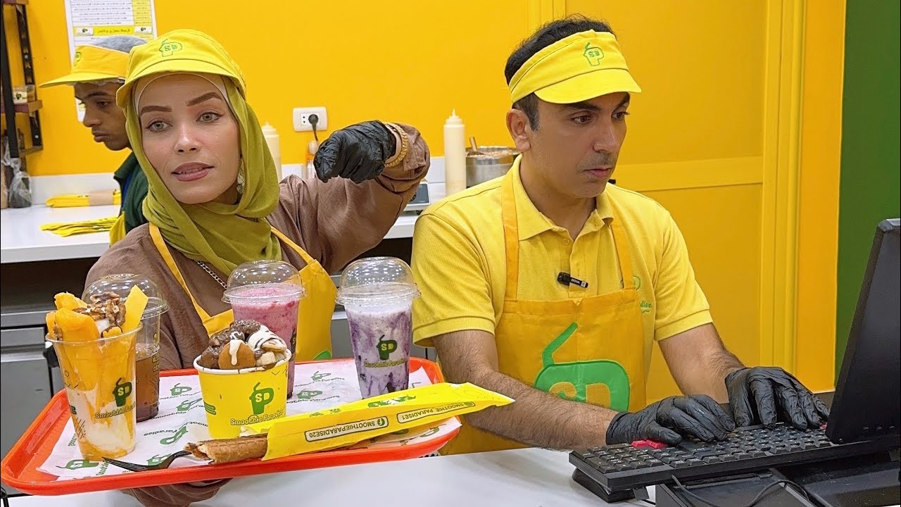 لما تشتغلي انتي وجوزك فى مكان واحد دى النتيجة🤣