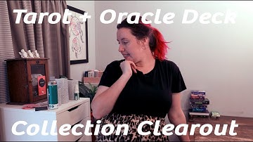 Tarot and Oracle deck collection declutter 2021