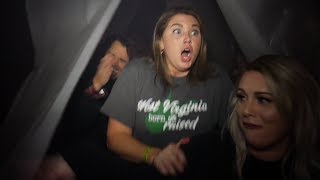Dave & Jenn from KEE 100 Visit Fallsburg Fearplex 2018