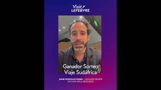 Nuestro ganador del viaje a Sudáfrica Jaime González Gugel desde el aeropuerto de Doha