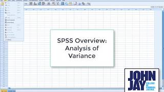 The ANOVA Command in SPSS