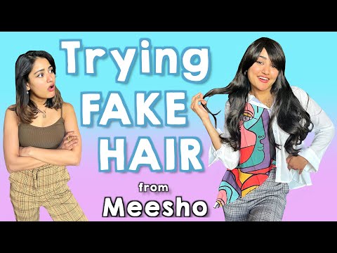 I Bought Fake Hair Wigs From Meesho | Try