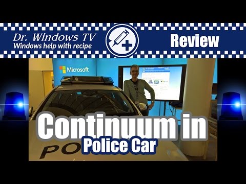 Windows 10 Mobile with Continuum demoed in German Police Car