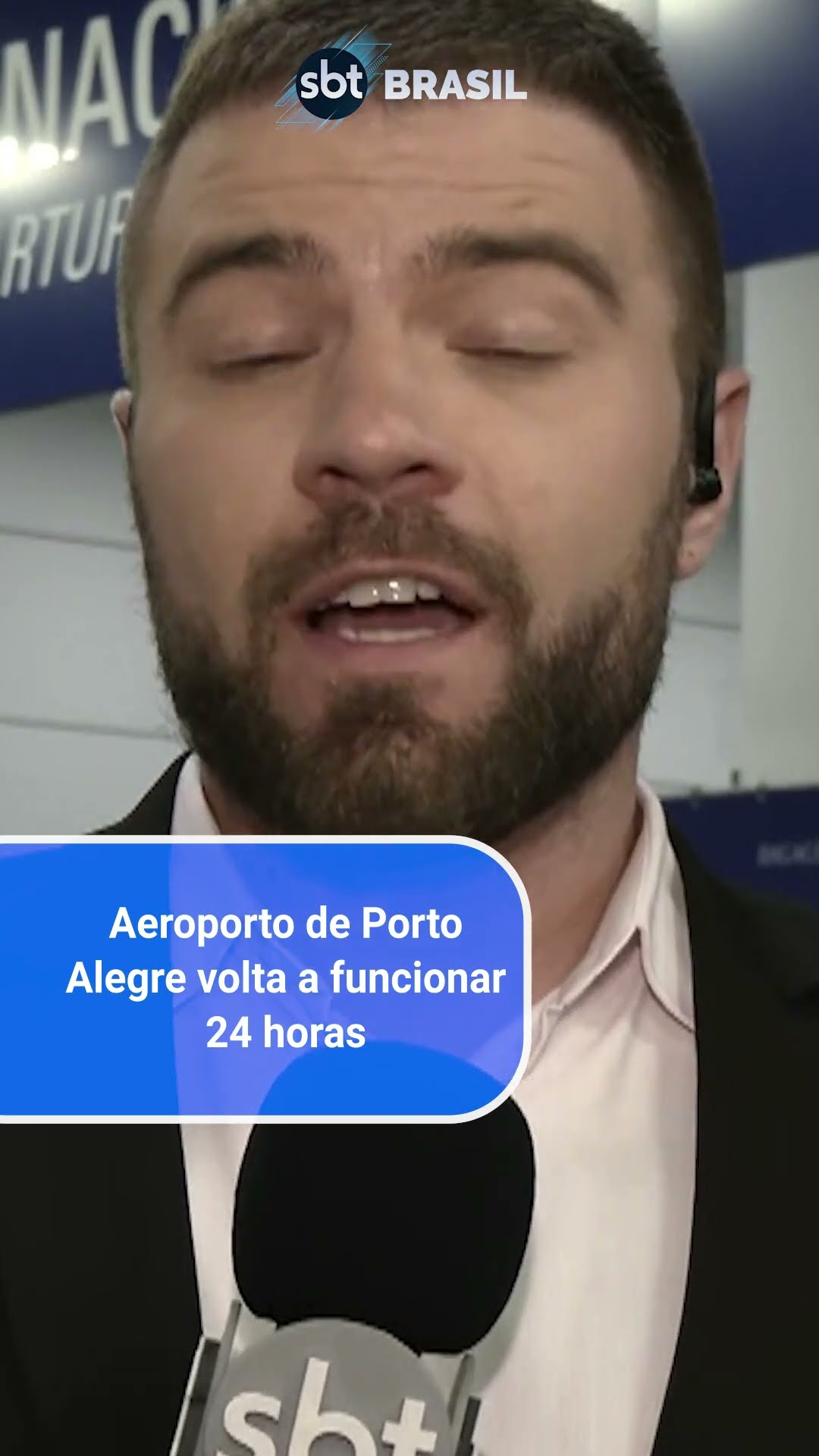 Aeroporto de Porto Alegre volta a operar com 100% da capacidade da pista | SBT Brasil (16/12/24)