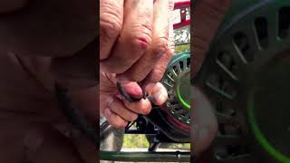 How To Fix. Saggy Pull Cord Small Gas Engines #Lawnmower #Chainsaw #Pullrope