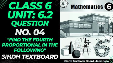 Class 6 Math Sindh Textbook Board Exercise 6.2 Questions 4 complete Solution - Exercise 6.2 Q No. 4