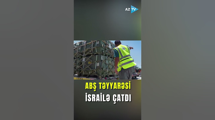 ABŞ təyyarəsi İsrailə çatdı
