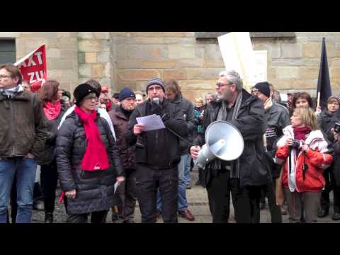 Westfälische Rundschau (WR)-Demonstration: Rede am Petrikirchplatz