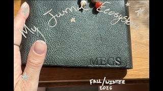 Setting up my traveler's journal for the end of the year