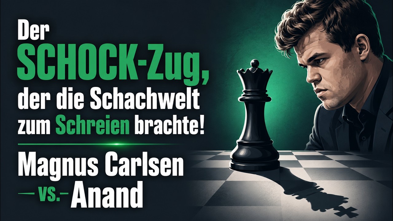Der SCHOCK-Zug, der die Schachwelt zum Schreien brachte! Magnus Carlsen vs. Anand