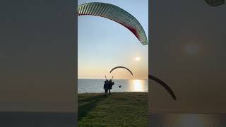 #paragliding #skåne #sweden #alesstenar #skyadventures #skyadventure #beach #sunset