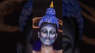 Gautam Buddha makeup art😍😱 #gautambuddha #buddha #sfx #makeuptutorial #creativemakeup #buddhamakeup screenshot 2