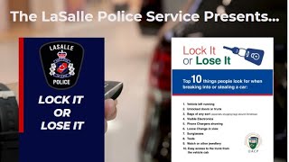 LOCK IT OR LOSE IT