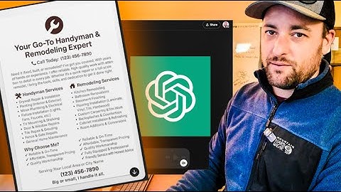Using ChatGPT to Make Flyers? I Tested It For My Handyman Biz