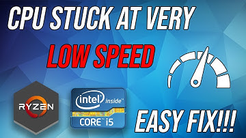 How to fix CPU Stuck at Very Low Speed | EASY FIX | Stuck at 0.39Ghz | 2022