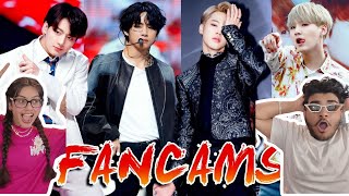 TOP 3 Most Viewed BTS Fancams of Each Song! - PART 1 (REACTION) JUST WOW!!