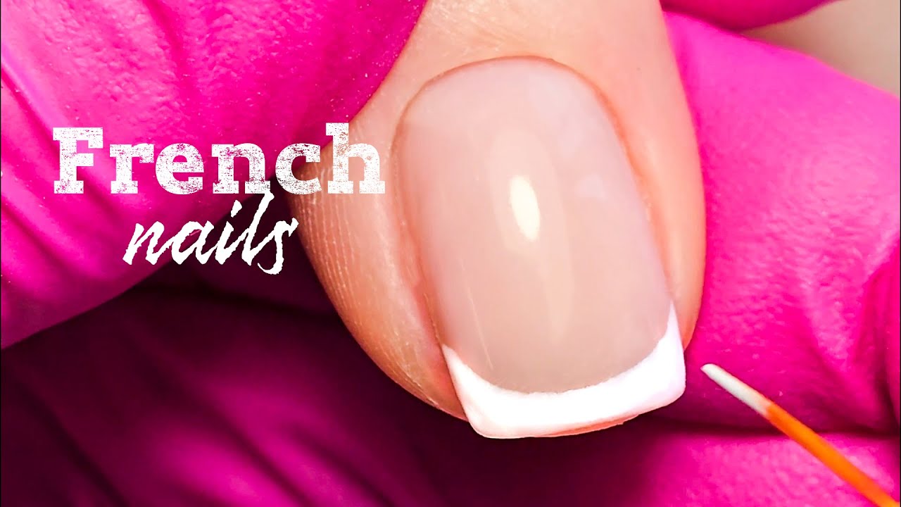 Perfect French manicure nail tutorial - YouTube