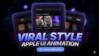 ✨ Apple Style Liquid Glass UI Animation ( Premiere Pro | Capcut )