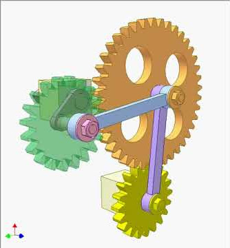 Gear and linkage mechanism 12