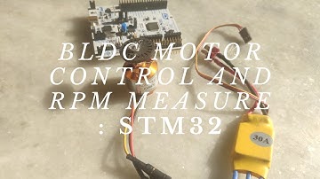 BLDC(quadrucopter) motor control and RPM measurement:STM32