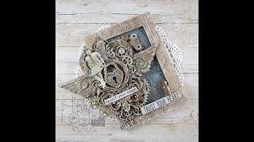 Trust Your Heart - Rusty Frame - step by step mixed media tutorial
