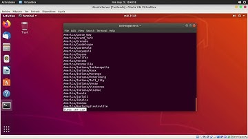 Configurar Zona Horaria - Linux Ubuntu